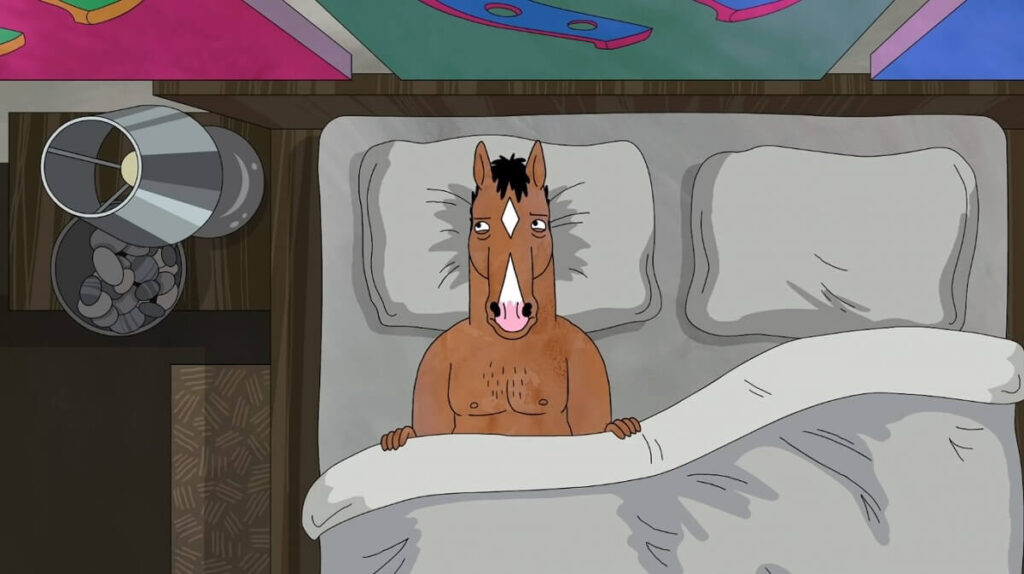 Bojack-Horseman-in-a-bed