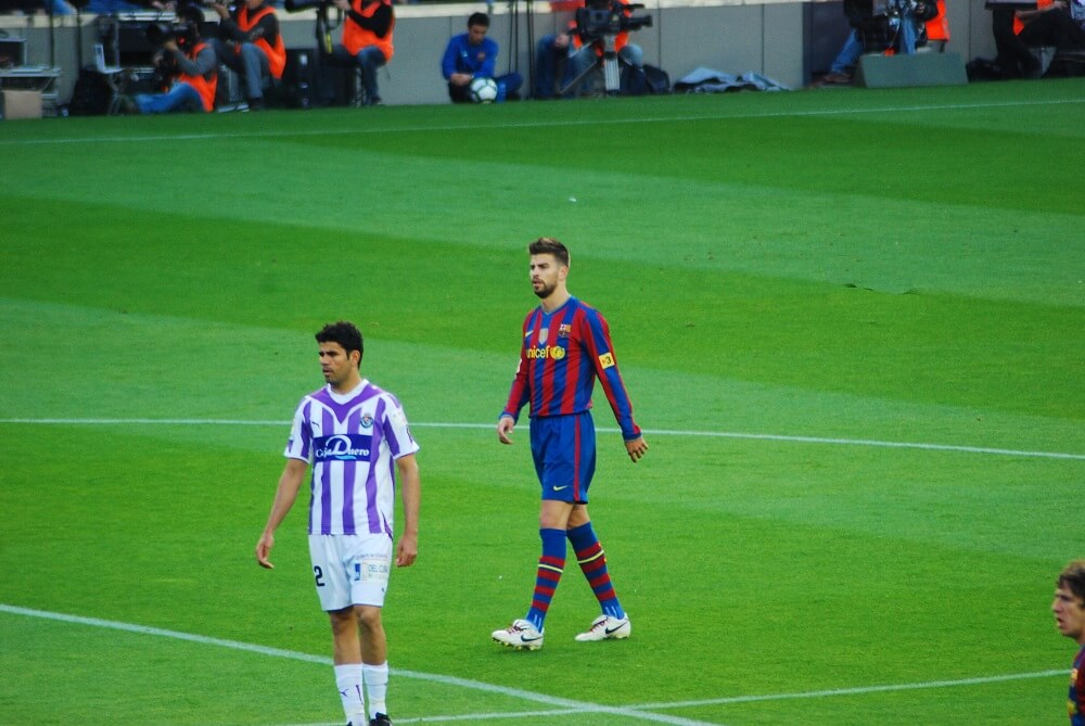 Gerard Pique on Ground