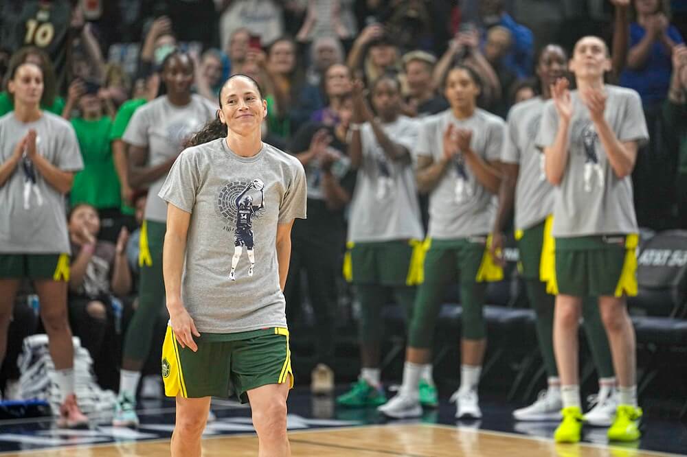 Sue Bird in Happy Mood